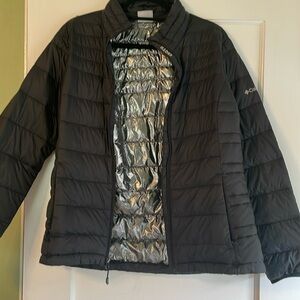 Black Columbia puffer jacket size large
